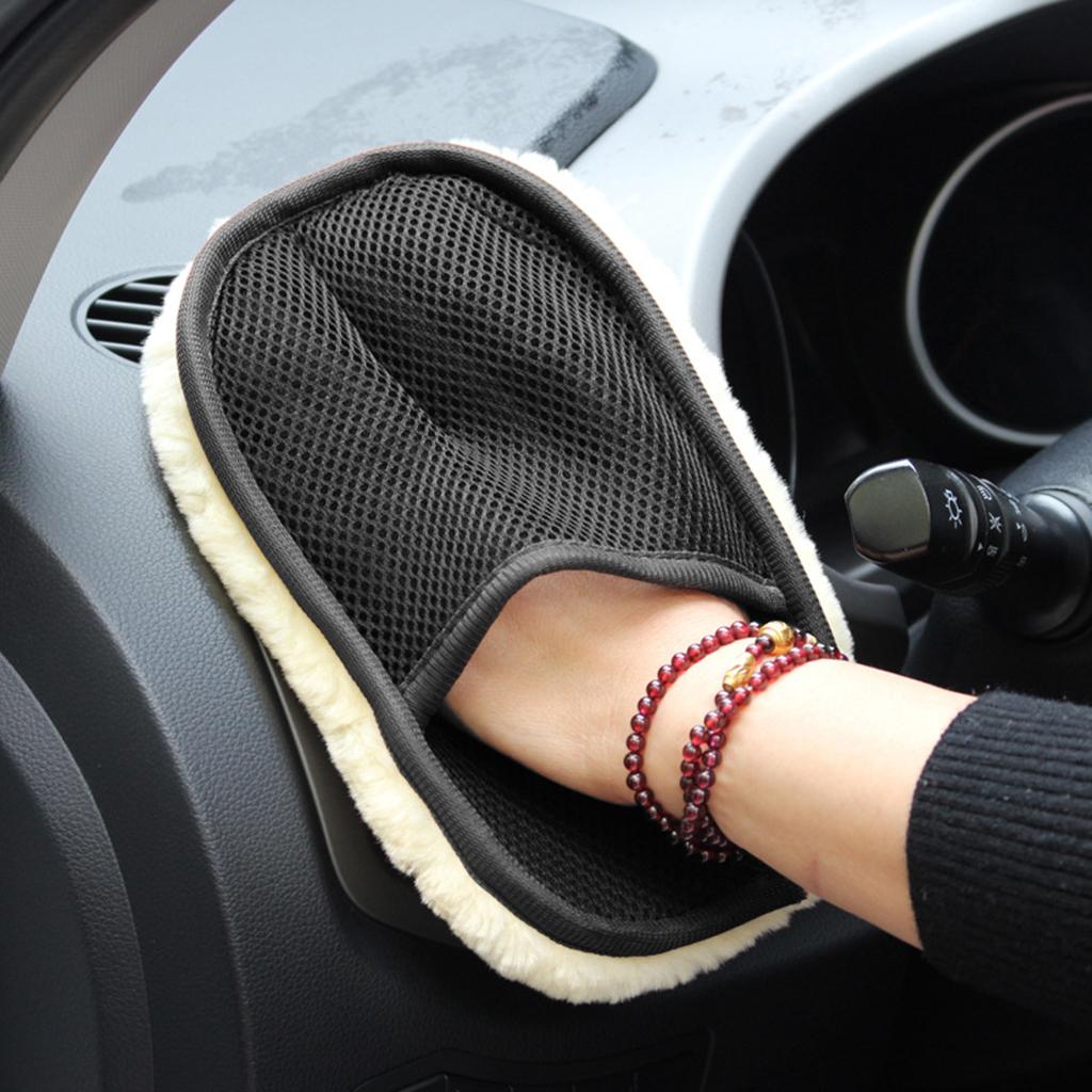 Car Motorcycle Wash Mitt Glove Super Soft Valeting Detailing Cleaning