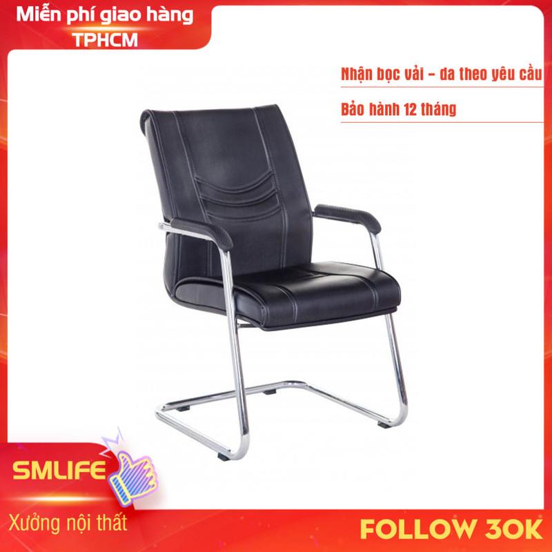 Ghế văn phòng chân quỳ inox bọc da SMLIFE Tryphena