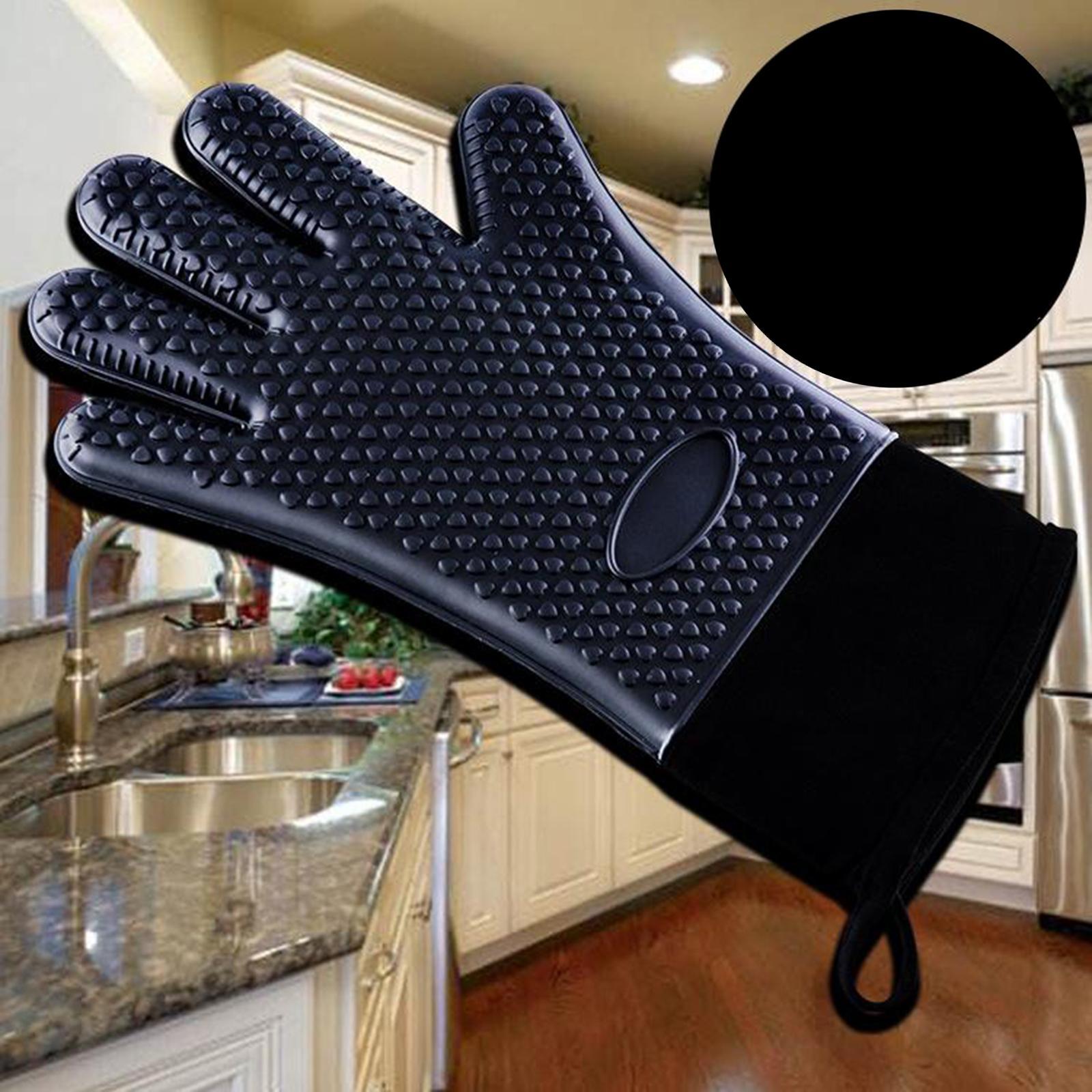 Premium Oven Gloves Insulated Long Anti-scalding Mitts for Cooking