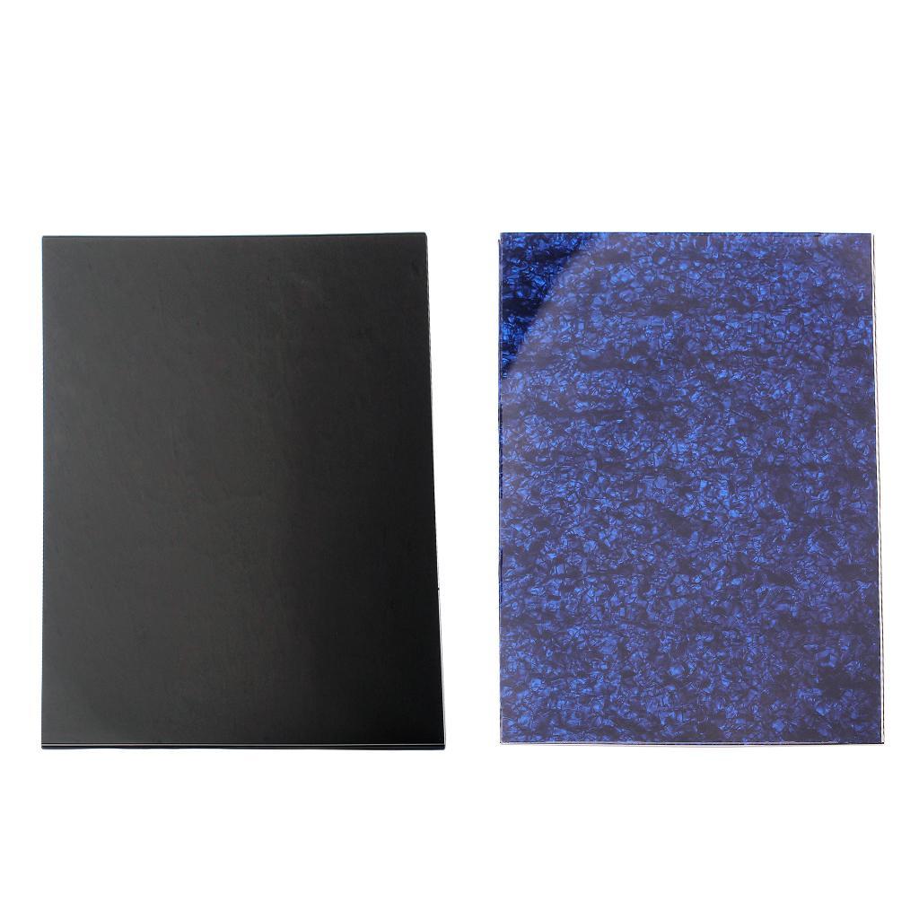 Durable 2x PVC 3-Ply Guitar Anti-scratch Blank Sheets Pickguard Material