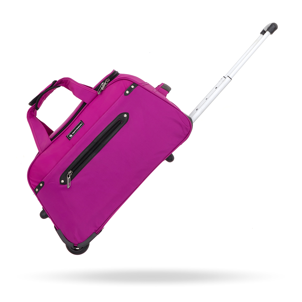 Túi Kéo Du Lịch / Túi Xách Du Lịch Có Cần Kéo Thương Hiệu Santa Barbara SBT9037 - Purple