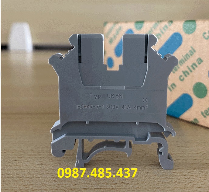 Cầu đấu dây điện UK-2.5B, UK-5N, tiếp địa PE USLKG-5N, USLKG-2.5, Cầu ...