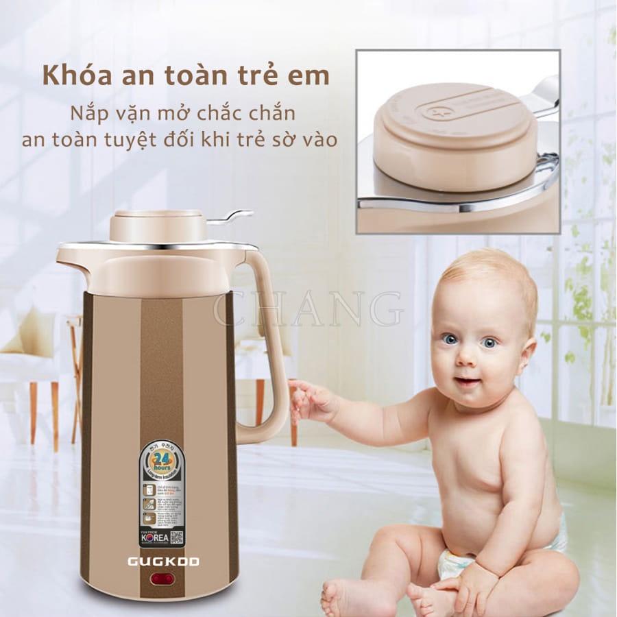 Ấm Siêu Tốc Đa Năng 2 In 1 GUGKOO 3L, Ấm Đun Nước Kèm Bình Giữ Nhiệt Chất Liệu Cao Cấp Không Gỉ Sôi Nhanh