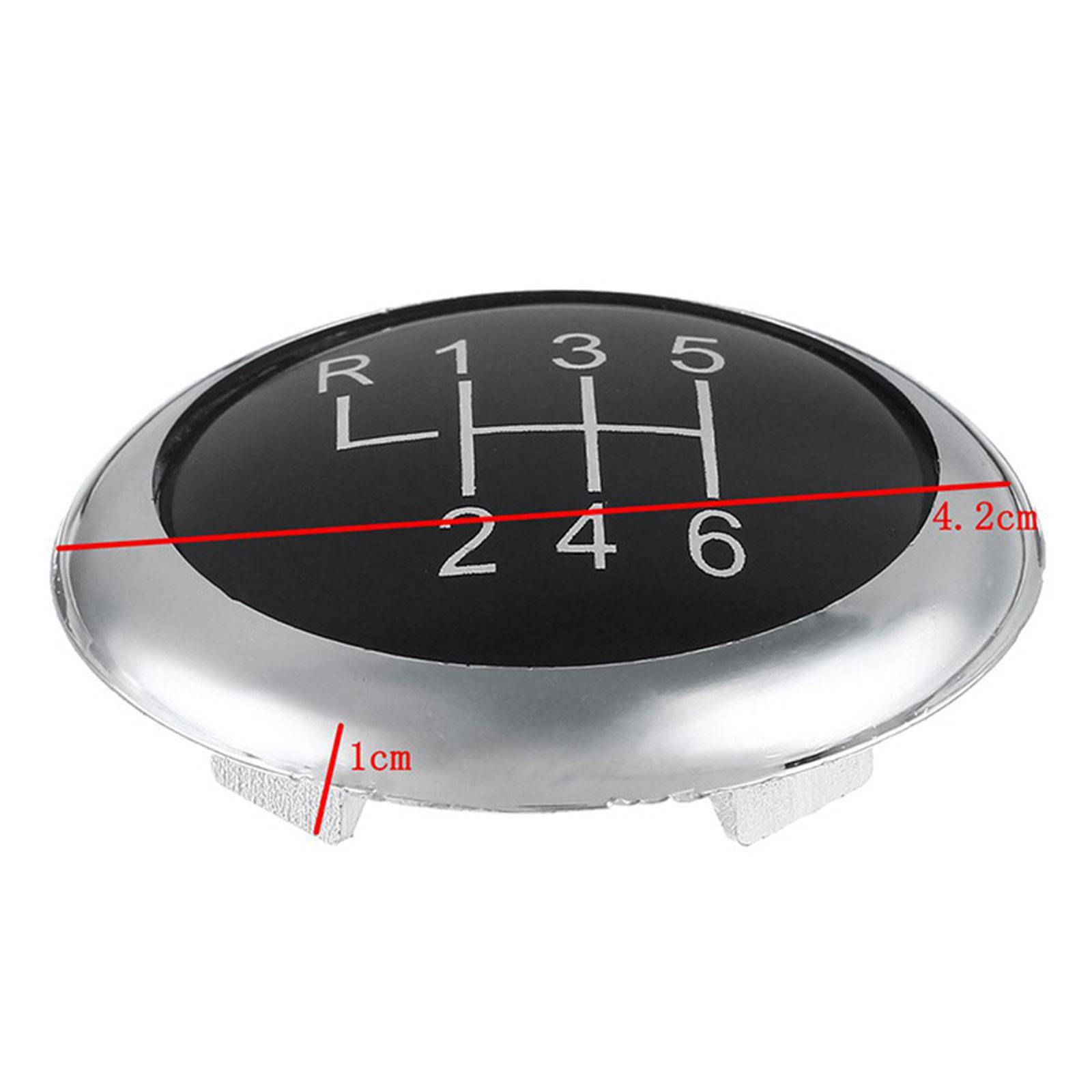 6 Speed Gear Knob Lever Cover Easy to Install Replacement Accessory, Interior ,Durable, Auto Parts 3C0711144A ,Waterproof Speed Knob