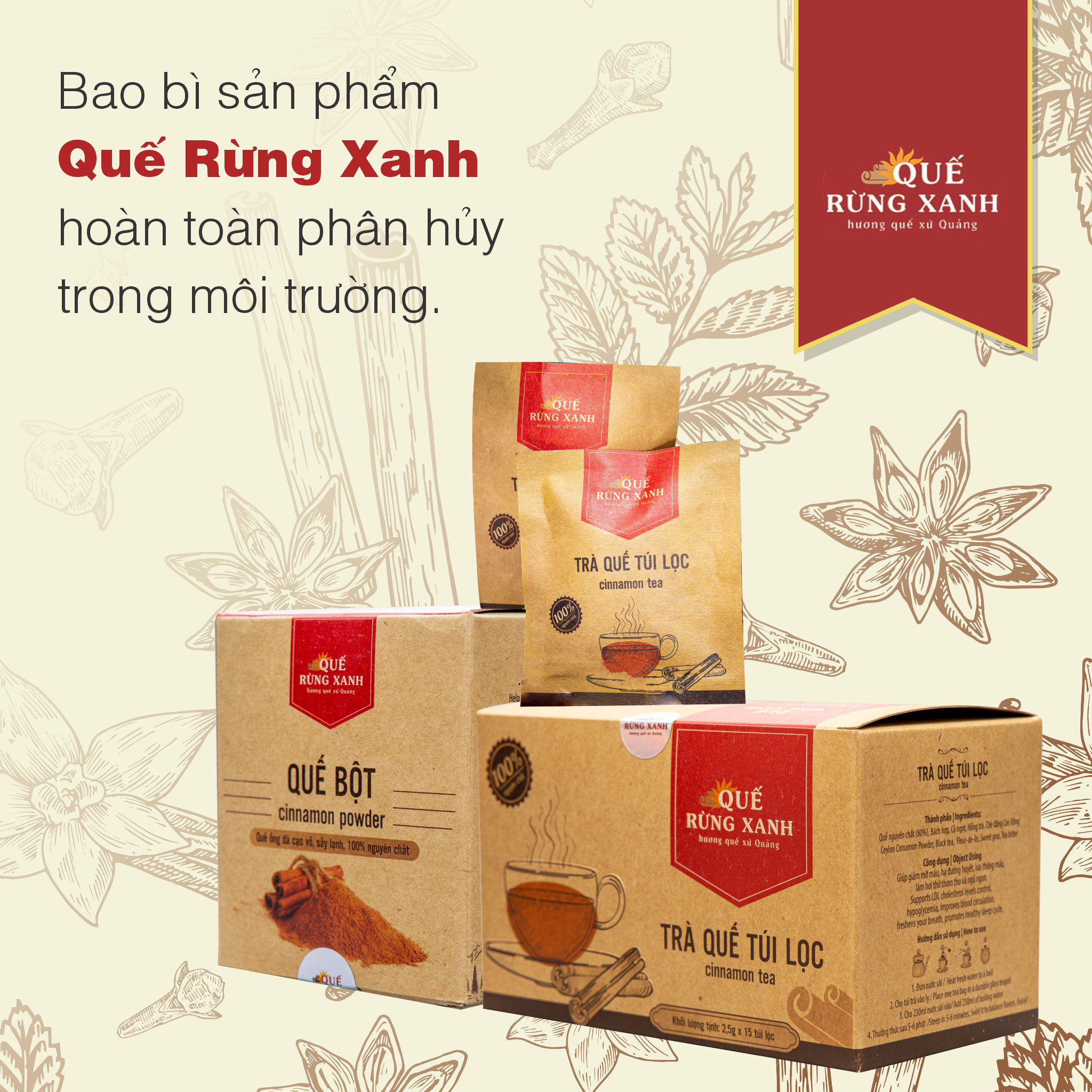 Trà Quế  giúp giảm cân, giúp lưu thông máu,tăng kháng thể, ổn định đường huyết, ngủ ngon, hơi thở thơm hương Quế Rừng Xanh- Quế rừng Trà Bồng Quảng Ngãi, món quà về sức khỏe và tinh thần