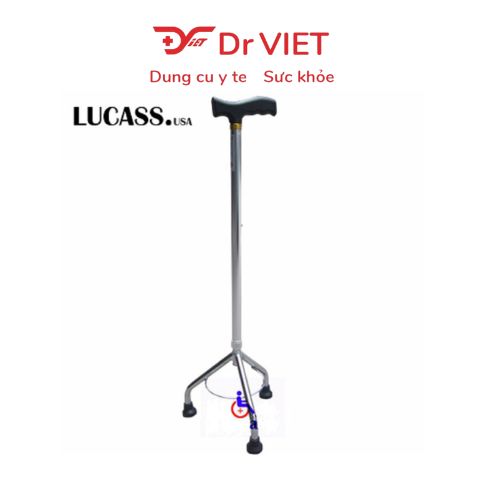 Gậy chống chân 3 chân Lucass B-926-Giúp người già, bị thương ở chân,tai nạn phục hồi chức năng, có điều chỉnh độ cao