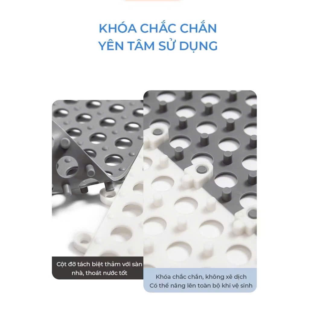 Thảm nhà tắm chống trơn trượt kích thước 30x30cm