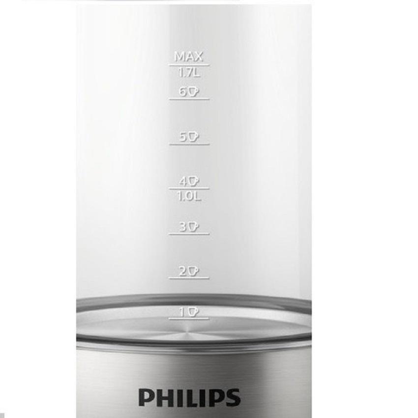 Bình Đun Siêu Tốc PHILIPS HD9339, 1.7 Lít, Bình Thủy Tinh - Hàng Chính Hãng