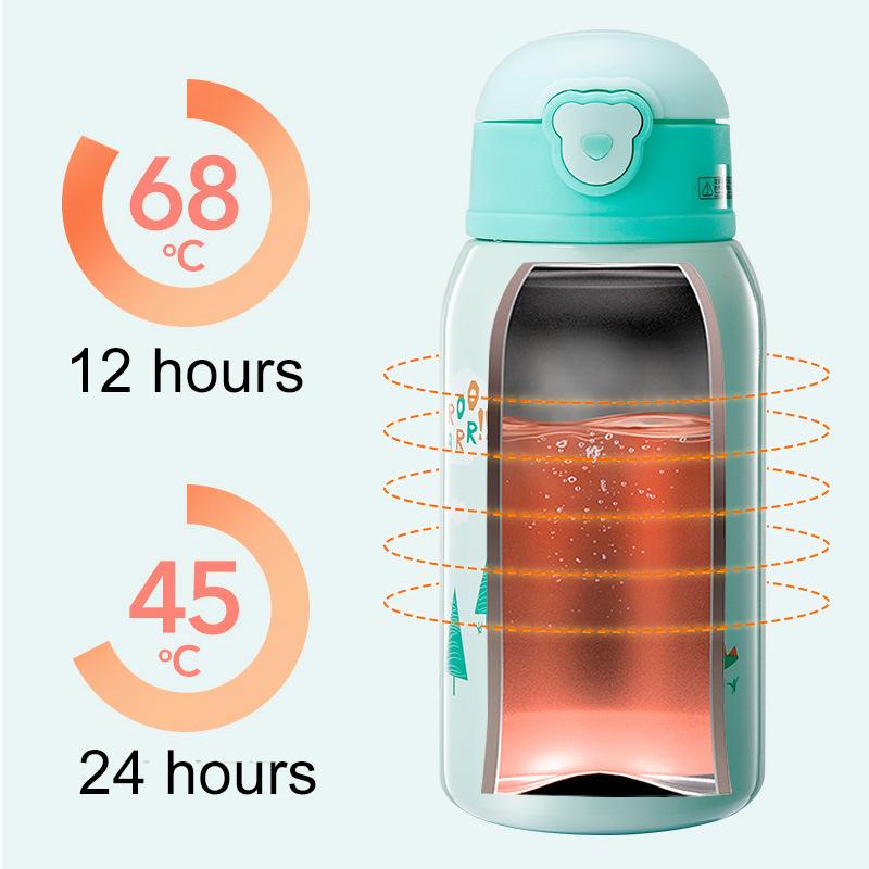 Đồng Hồ Nam Dây Thép Không Gỉ Trẻ Bình Giữ Nhiệt 500 Ml Dễ Thương Kim Loại Chân Không Cách Nhiệt Giữ Nhiệt Bình Giữ Nhiệt Mug Cup