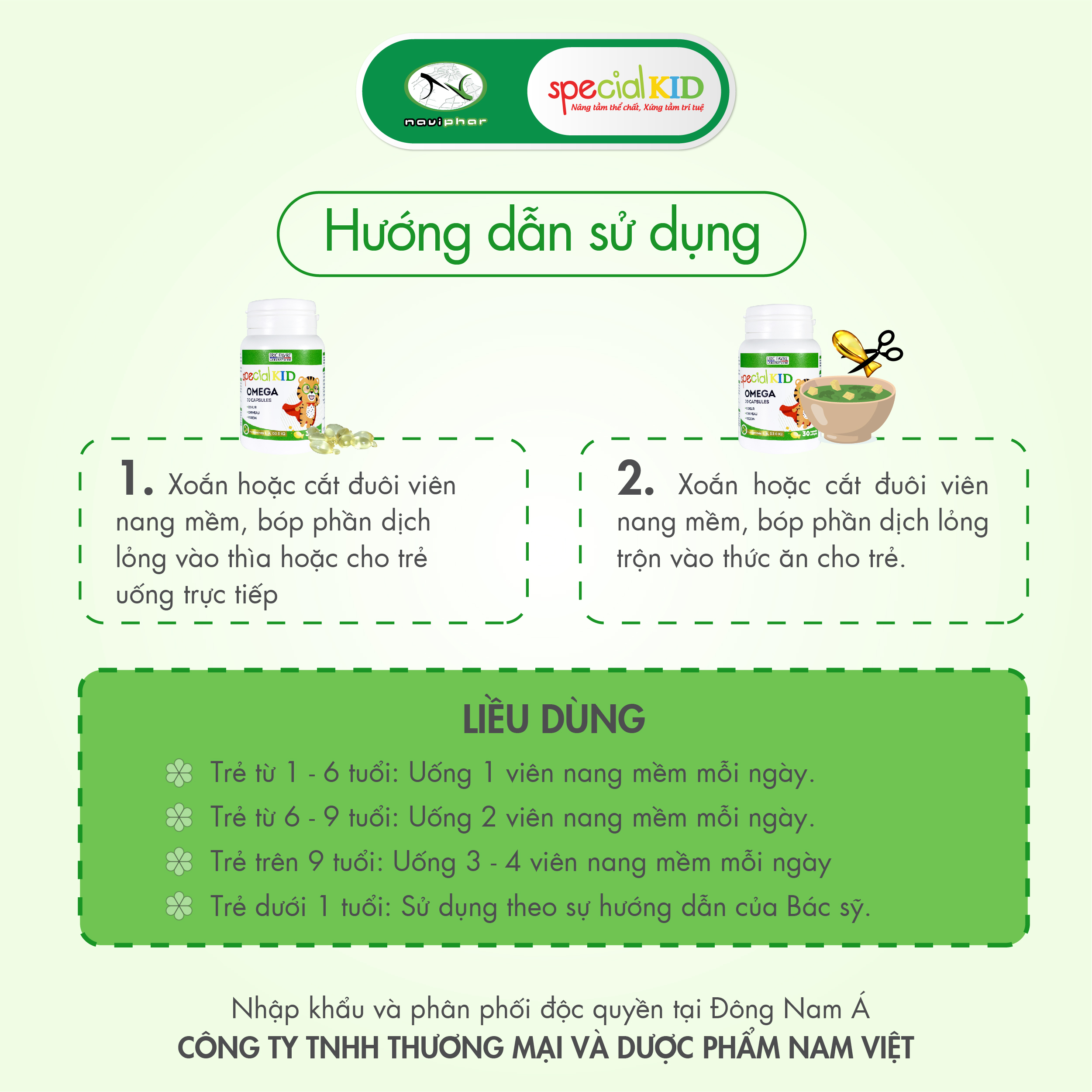 TPBVSK Special Omega Capsules - Tinh dầu bổ sung Omega, DHA - Tốt cho não bộ và tim mạch, hỗ trợ tăng cường thị lực