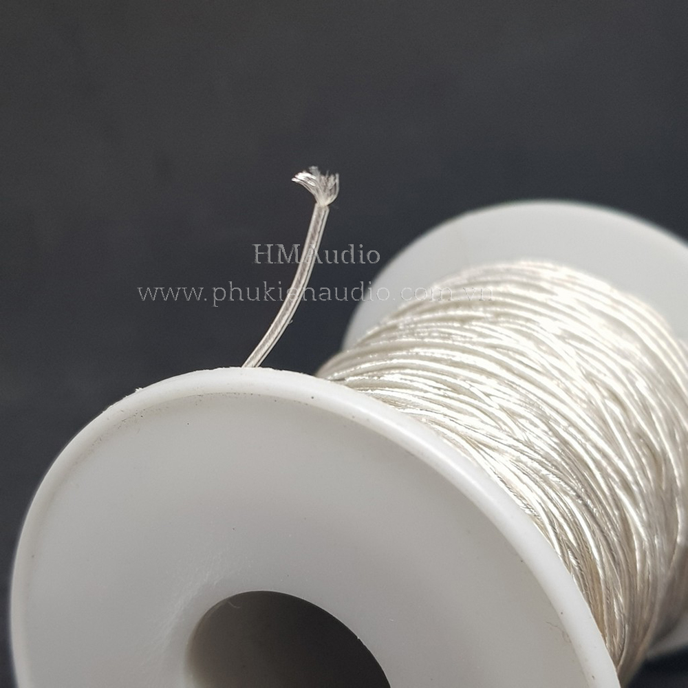 Dây cáp tai nghe đồng mạ bạc OFC đường kính 1.0mm