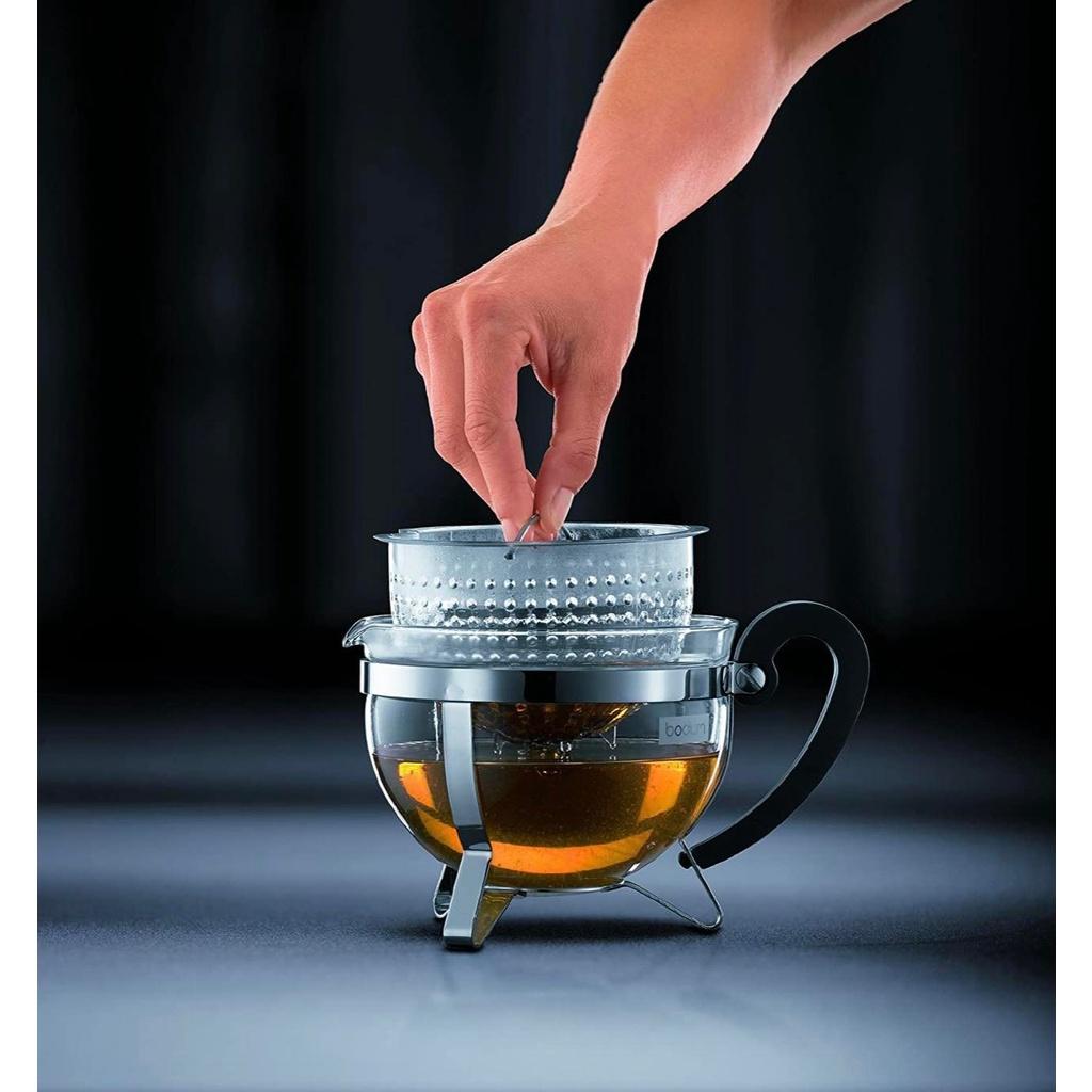Ấm Pha Trà BODUM CHAMBORD, Chất Liệu Thủy Tinh, Dung Tích 1L, Made in Portugal