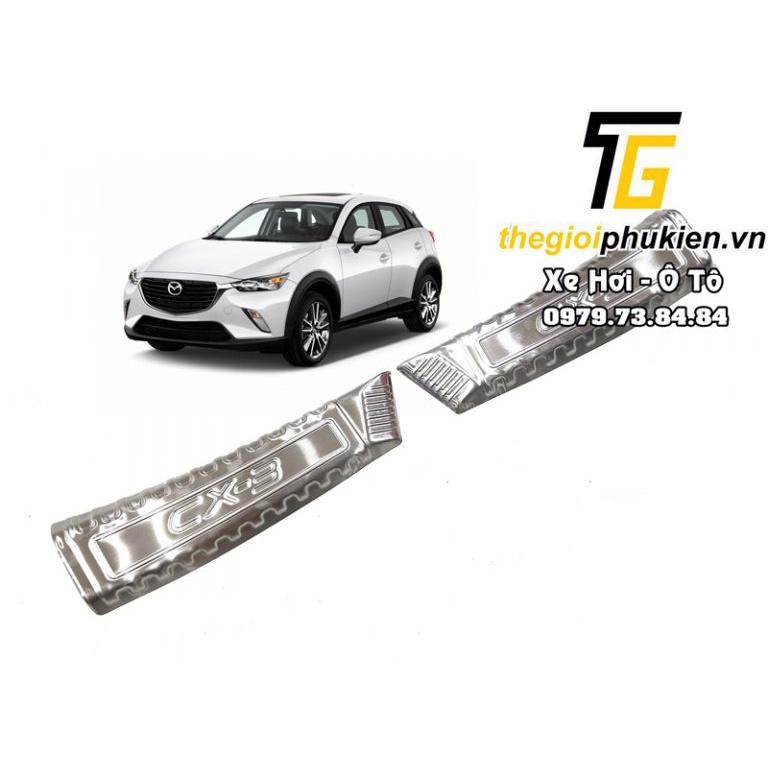 Ốp chống trầy cốp INOX Mazda CX-3, CX3