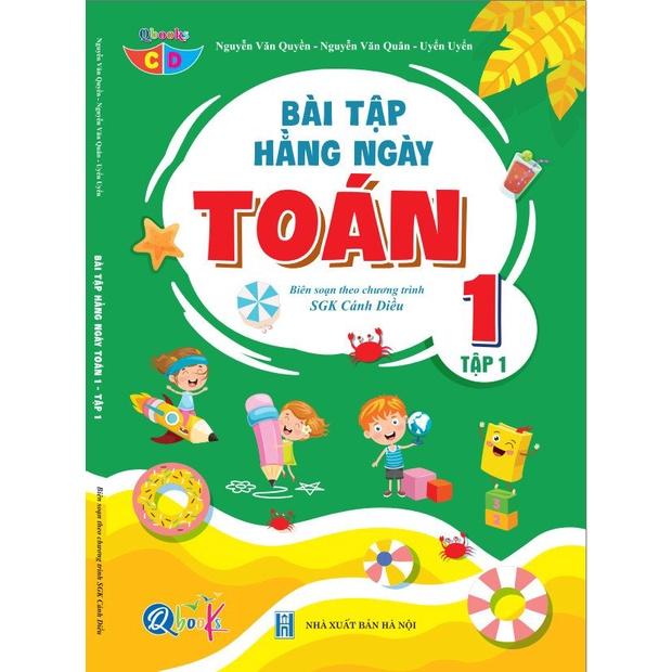 Sách - Combo Bài Tập Hằng Ngày Toán và Tiếng Việt lớp 1 - Cánh Diều - Tập 1