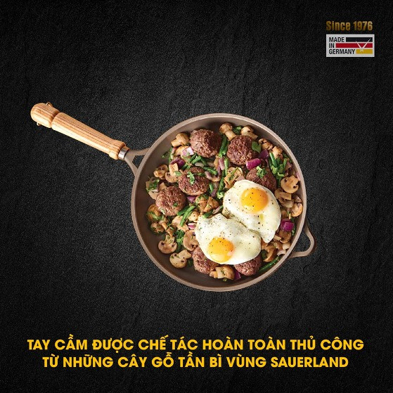 Những cây gỗ tần bì vùng Sauerland đã được một xưởng mộc nhỏ gần Meschede chọn để chế tác thành những tay cầm gỗ chắc chắn của Bonanza.