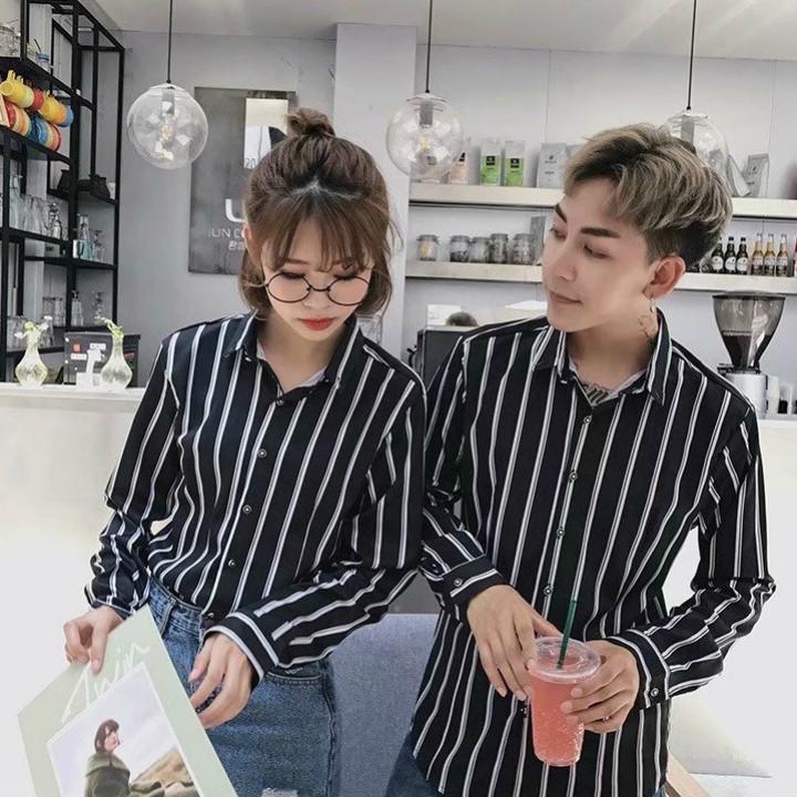 Áo sơ mi unisex sọc đứng Mã: NM825