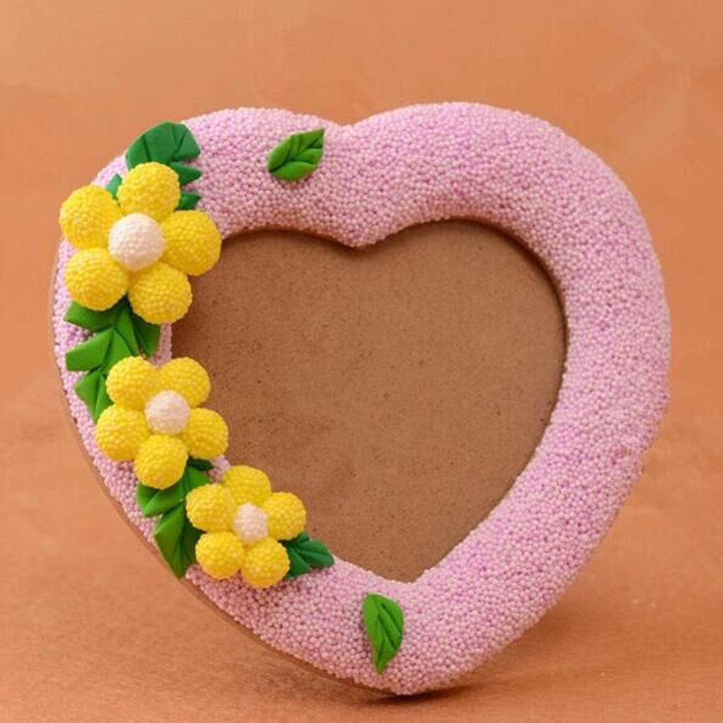 Wooden Unfinished LOVE HEART Photo Frame DIY Picture Frame Art Kids Craft