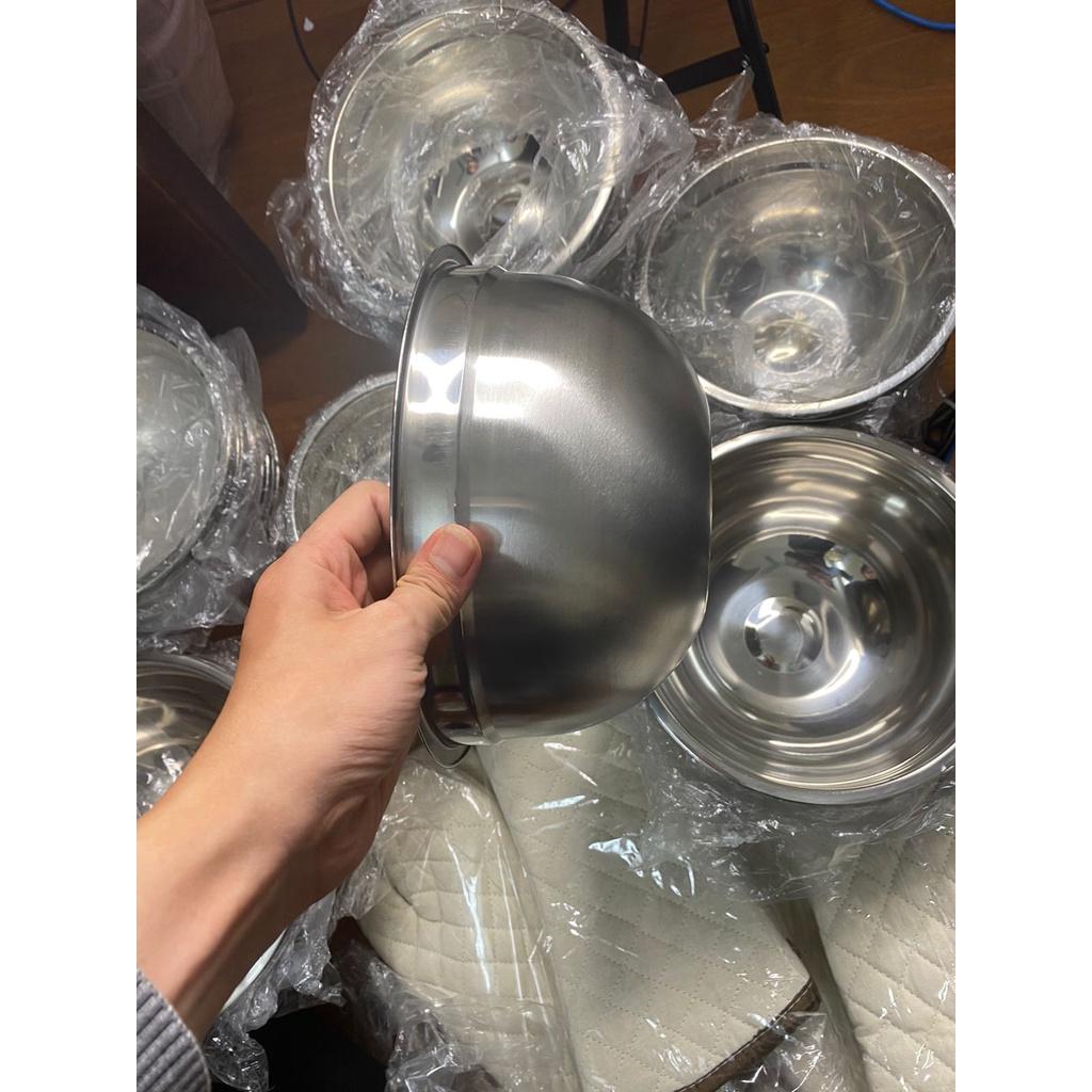 Âu trộn bột/tô trộn bột/ bowl trộn bột inox Full size 20cm-22cm-24cm-26cm-28cm-30cm