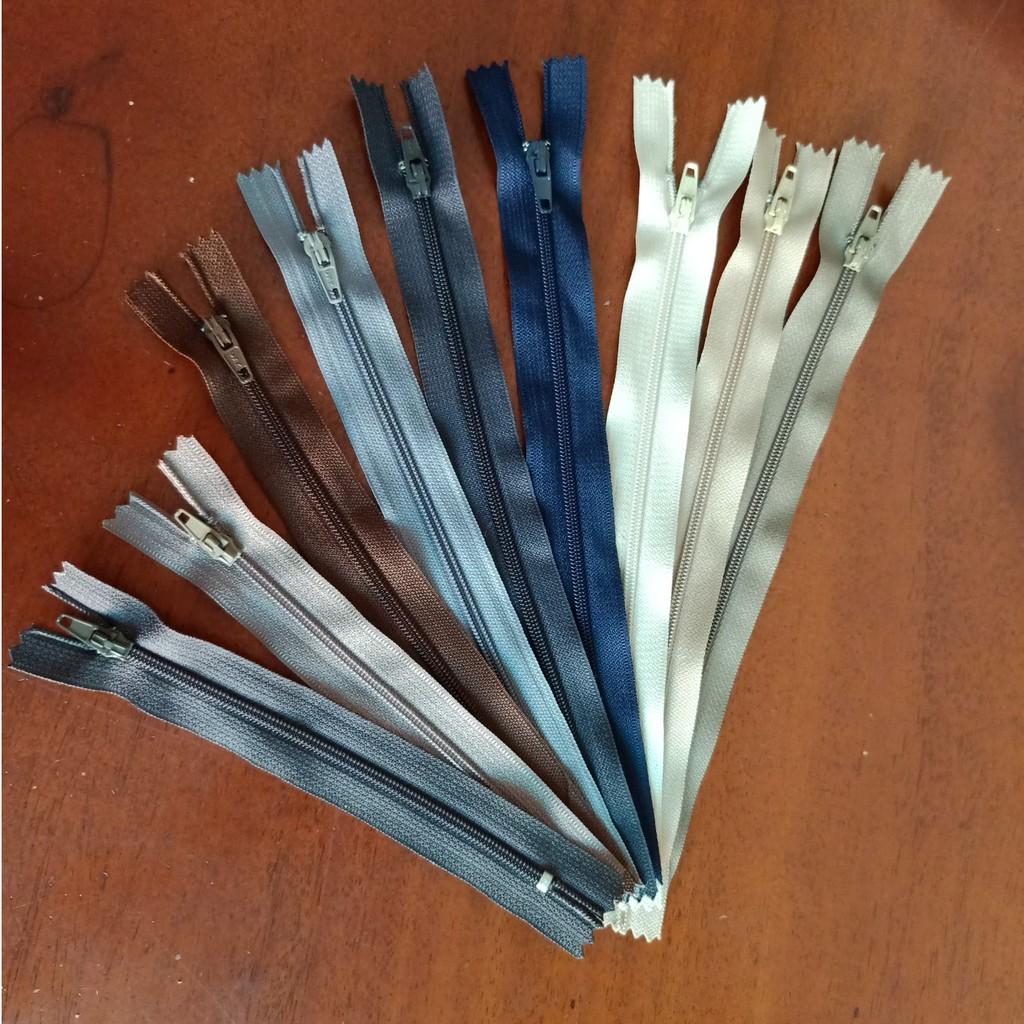 Combo 5 Dây kéo khóa thường 14cm-25cm phụ liệu may mặcdây kéo xuất nhựa hàng xuất khẩu.