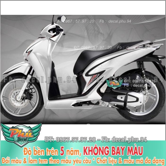 Tem rời SH 2020 Trắng chỉ đen (B)