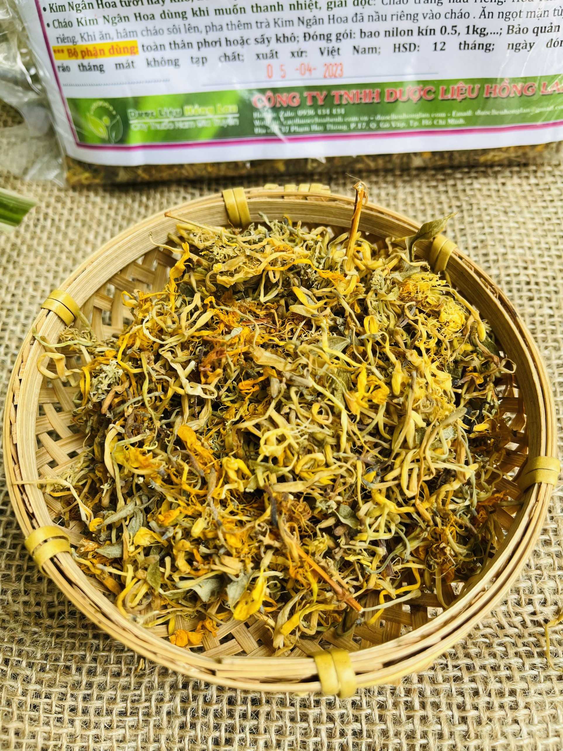 500g Hoa kim ngân khô sạch