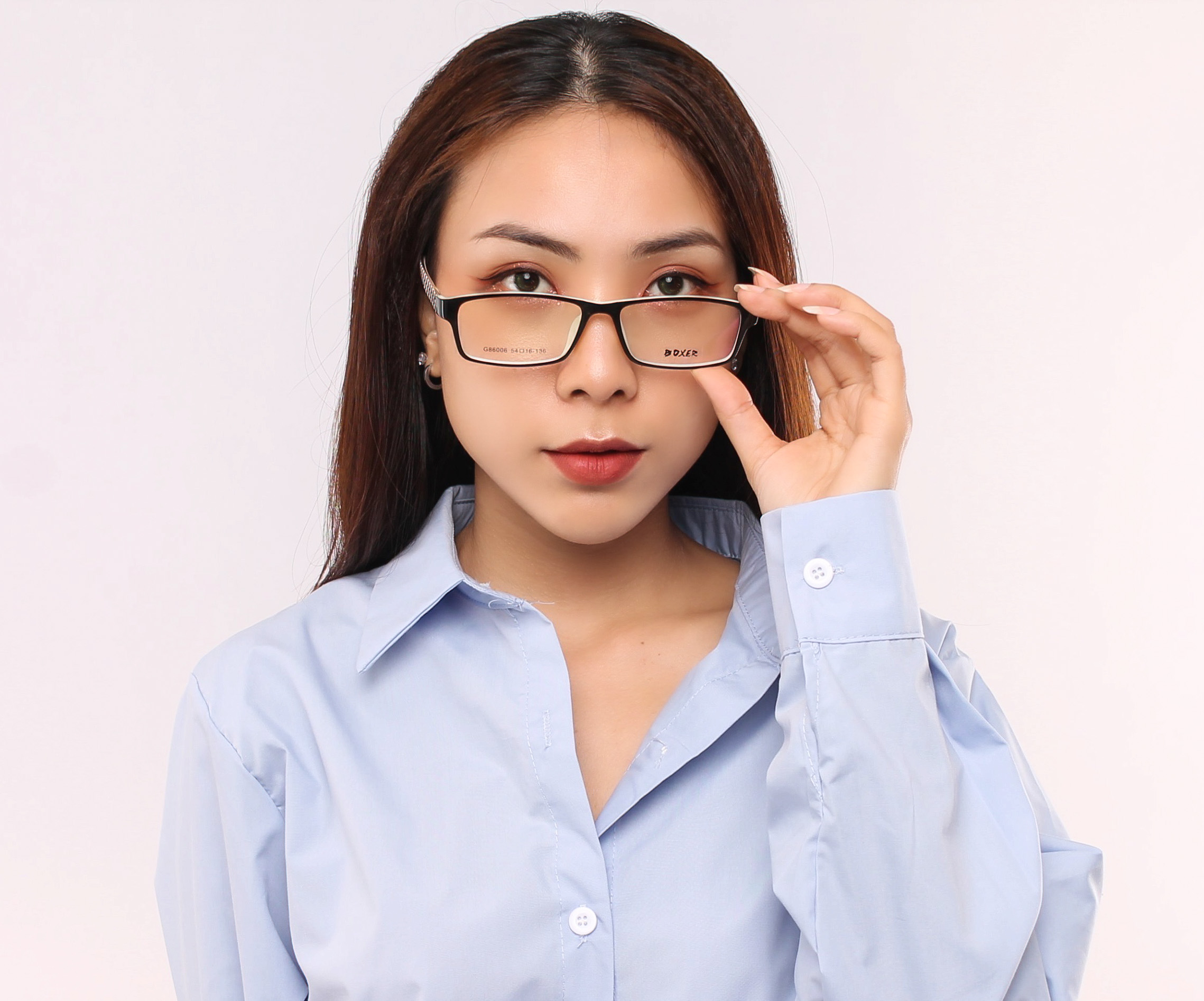 Gọng kính nhựa dẻo tr90 thời trang nam nữ Ouress 86006