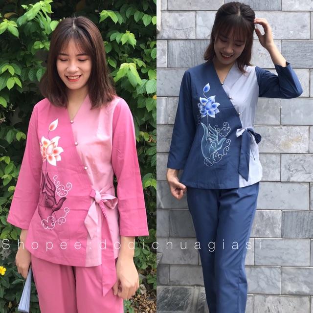 Đồ Đi Chùa # Bà Lai Phối Nơ # Quần Áo Nữ # Đồ Bộ Nữ