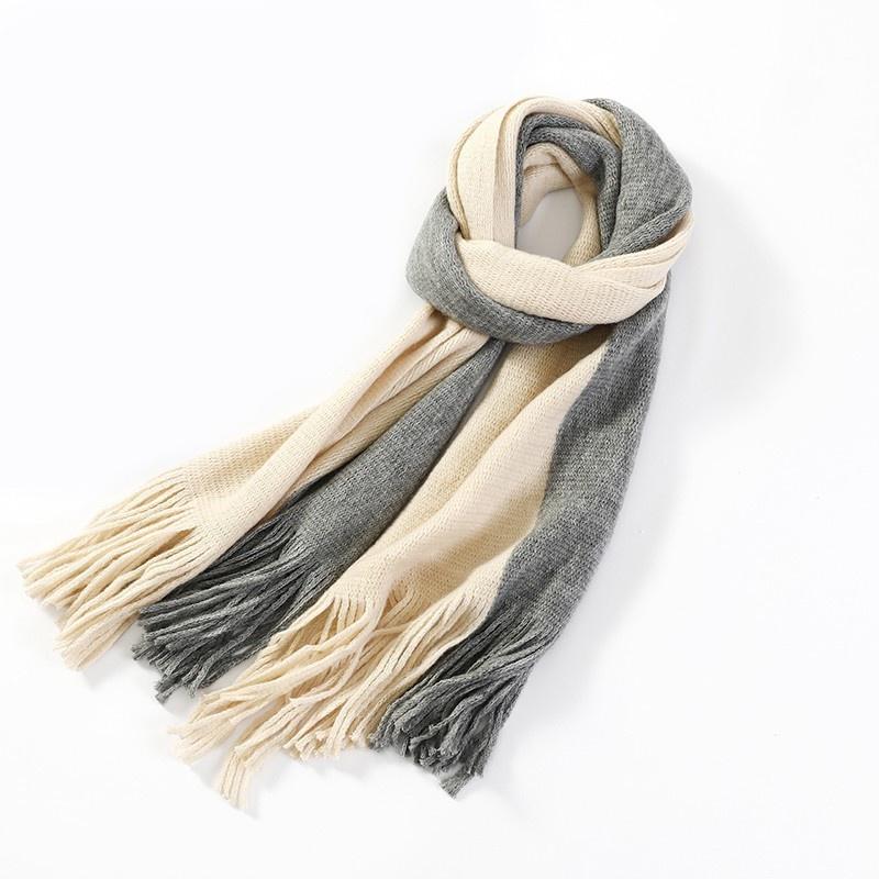 Khăn Chất Len Dạ Cashmere Pha Màu Style Hàn Quốc Dành Cho Cả Nam Và Nữ