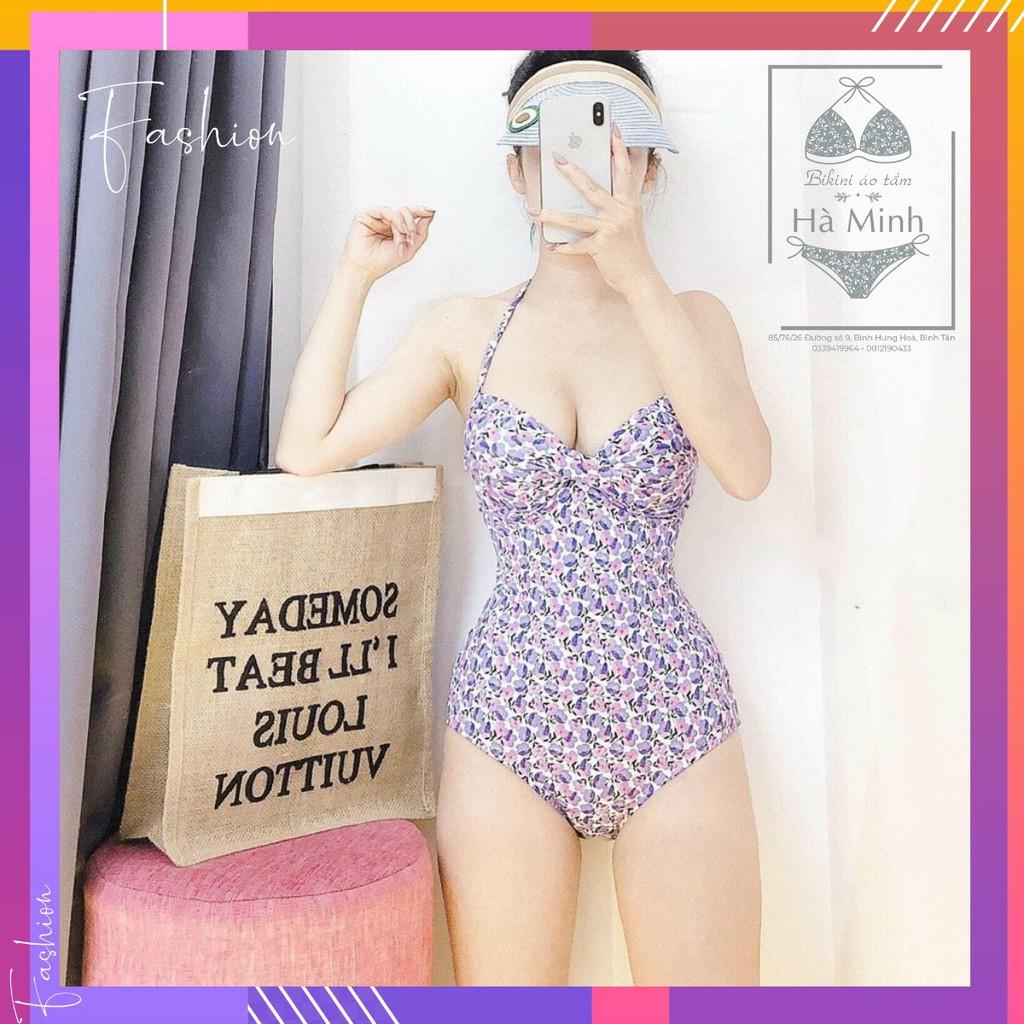 Bikini, Đồ Bơi Một Mảnh Liền Thân Hoa Nhí Có Gọng Và Mút Nâng Ngực Rẻ Đẹp Oderi MS595