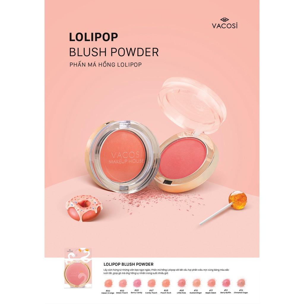 PHẤN MÁ HỒNG LOLIPOP VACOSI (hộp tròn)