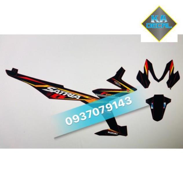 Tem rời Satria Fi 150.Decal 3 lớp ko bay màu