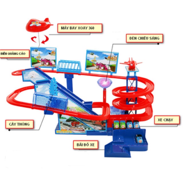 Bộ đồ chơi lắp ráp tổ hợp đường đua lốc xoáy