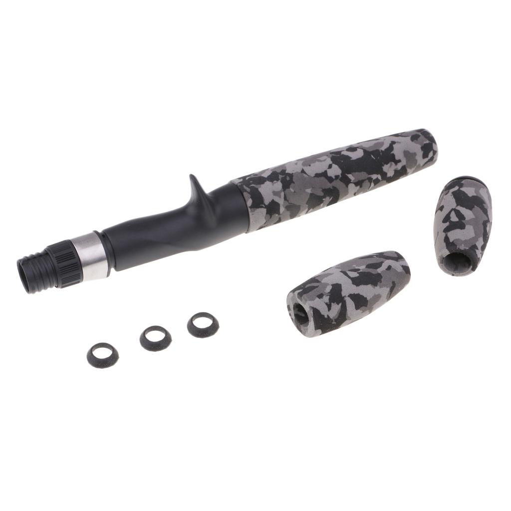 Spinning Fishing Rod EVA Handle Split Grip Kit & Reel Seat
