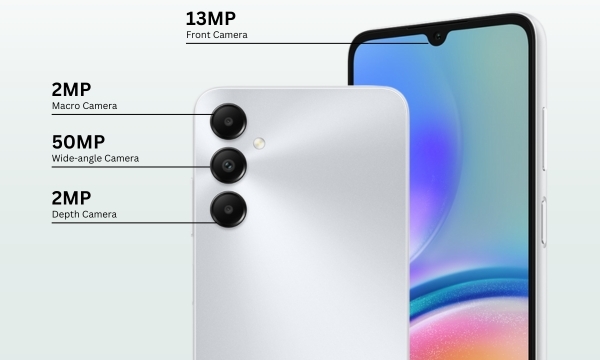 Điện thoại Samsung Galaxy A05s hệ thống camera chất lượng