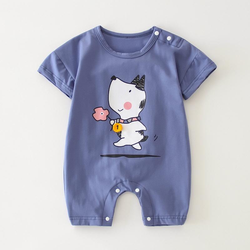 Hình ảnh Bodysuit cho bé vải cotton, áo liền quần bé trai, bé gái họa tiết dễ thương Easy Baby từ 4-12kg (SR-780)