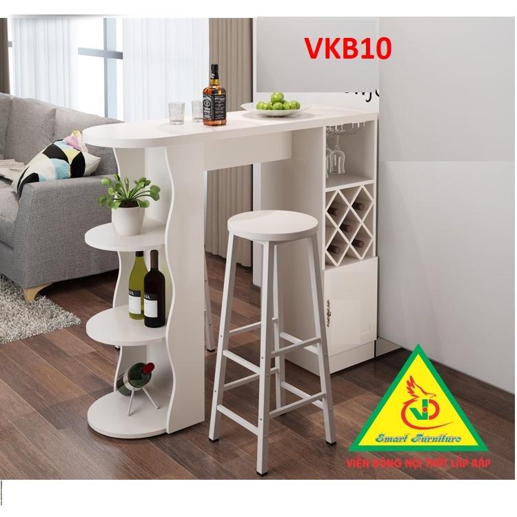 Quầy bar mini kết hợp tủ rượu VKB10 ( không kèm ghế) - Nội thất lắp ráp Viendong Adv