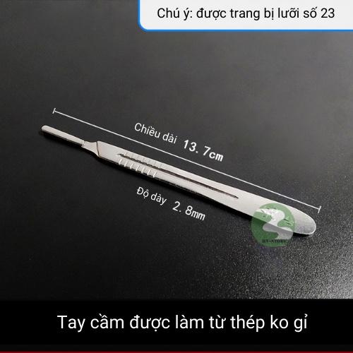 Dao mổ thú y DOCTORE Kèm 10 lưỡi dao số 23