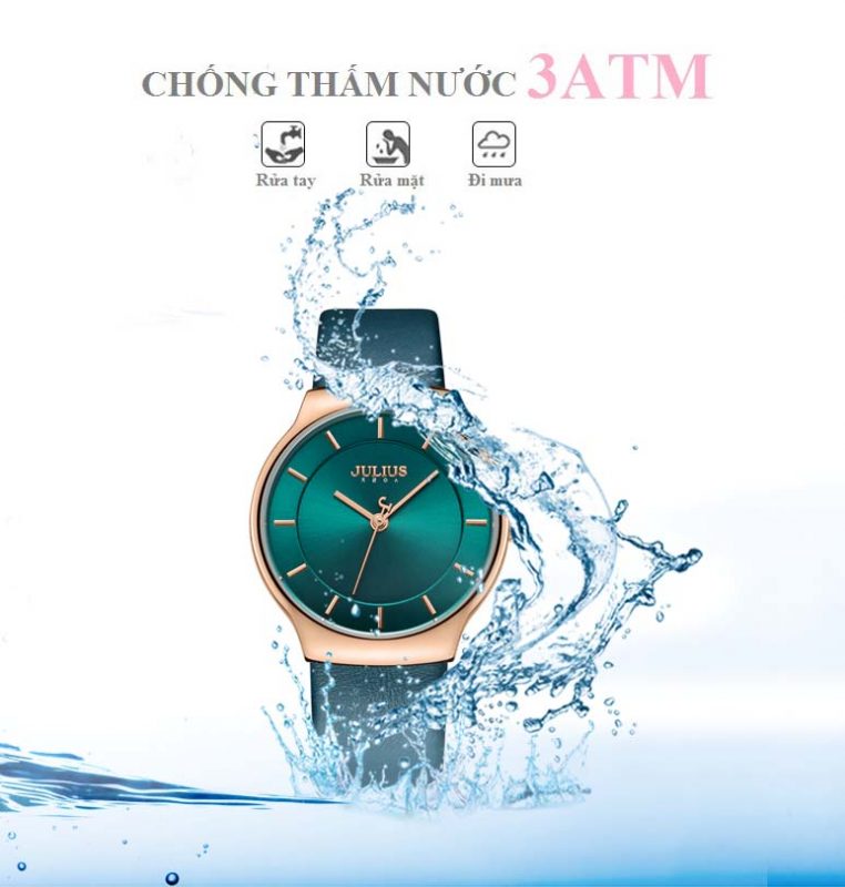 Đồng Hồ Nam JA-1156MB Julius Hàn Quốc dây da