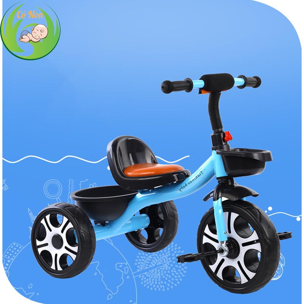 Xe đạp 3 bánh cho bé yên bọc da cao cấp