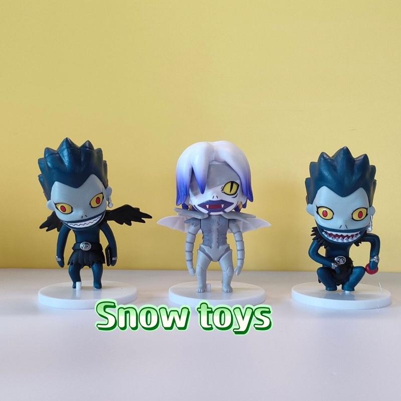 Mô hình Death Note - Yagami Raito Light Kira Tử thần Ryuk Shinigami Rem L Lawliet đế trắng - Cao khoảng 10cm - Bán lẻ
