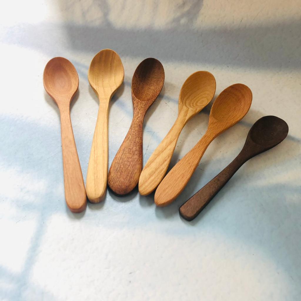 Thìa/Muỗng Gỗ Nhỏ Xinh, Thìa Ăn Chè, Soup, Nhiều Cỡ, Phụ Kiện Bàn Ăn, Chụp Ảnh Decor