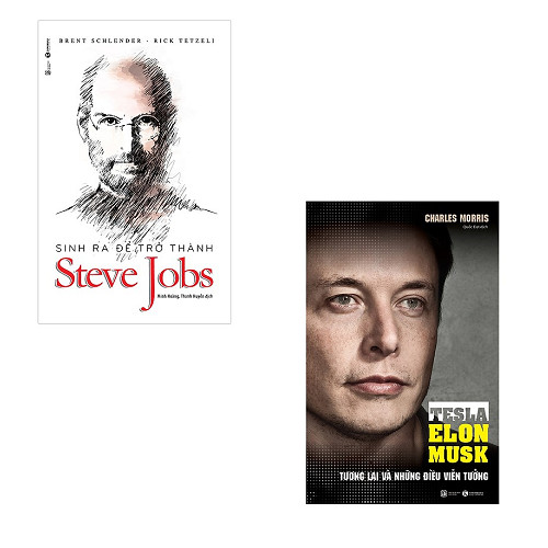 Bộ sách về ông trùm công nghệ: Sinh Ra Để Trở Thành Steve Jobs - Tesla Tương Lai Và Những Điều Viễn Tưởng