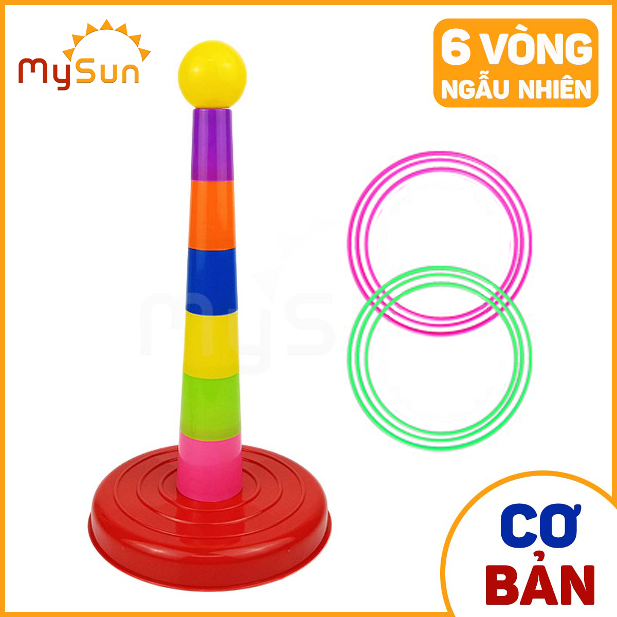 Bộ đồ trò chơi NÉM VÒNG cổ chai cho bé giải trí giảm căng thẳng MySun