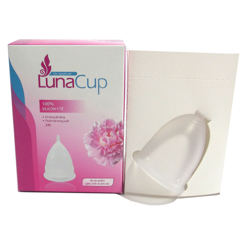 Cốc nguyệt san LunaCup tặng kèm chổi vệ sinh cốc