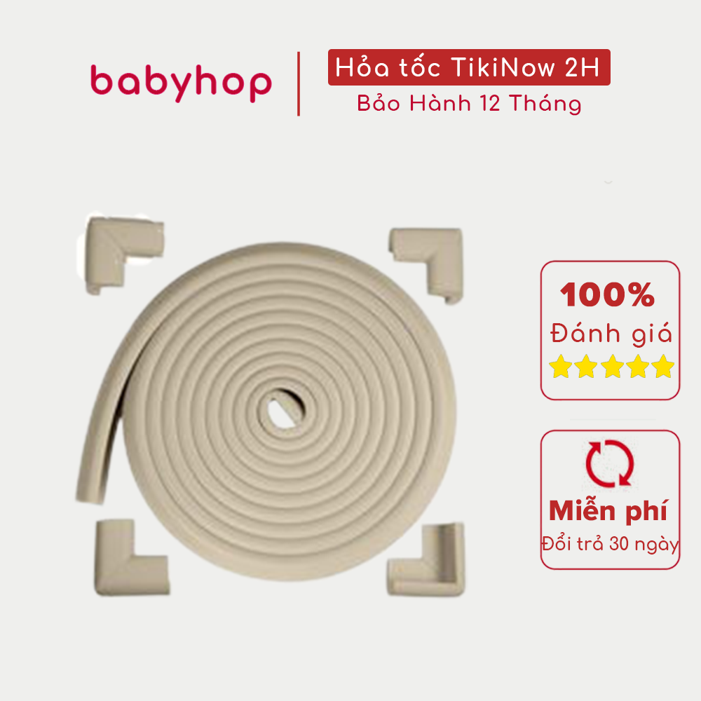 Bộ Bọc Cạnh Bàn Babyhop MB-203G - Ghi