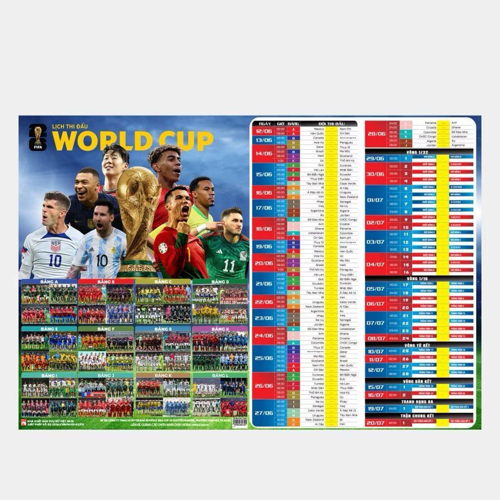 Sách - Cẩm Nang World Cup 2026 - Tặng Kèm Mô Hình Cúp World Cup + Lịch Thi Đấu Khổ Lớn