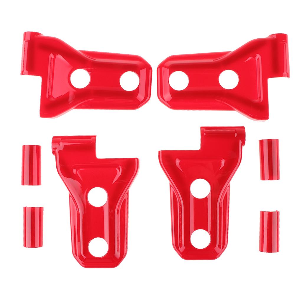 4Pcs Red Door Hinge Covers Trim Fits for 2018  Wrangler JL Unlimited