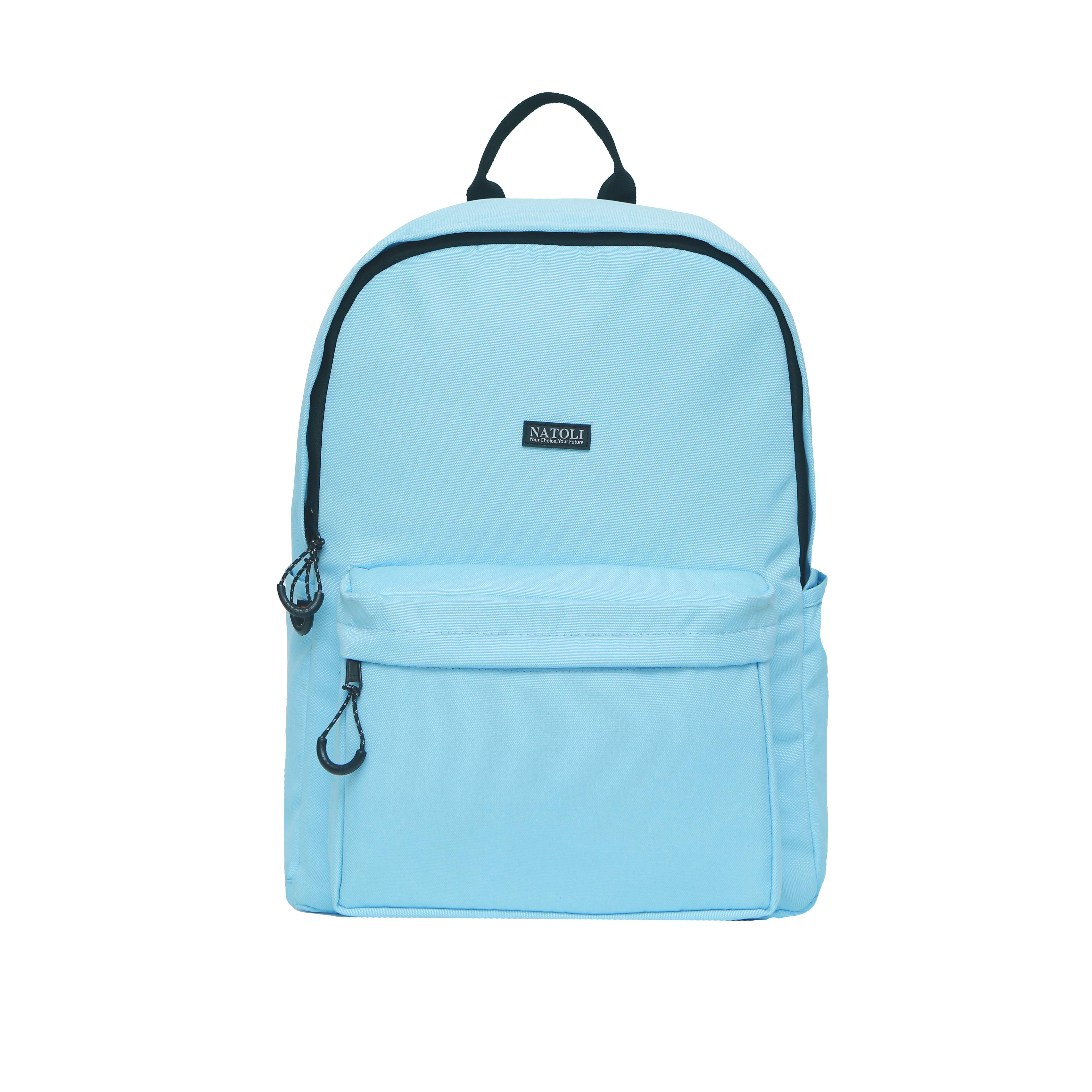 Balo đi học nam nữ thương hiệu NATOLI nhiều ngăn chống nước tốt - Basic Backpack B2