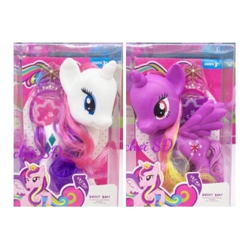 Mô hình ngựa pony - màu trắng