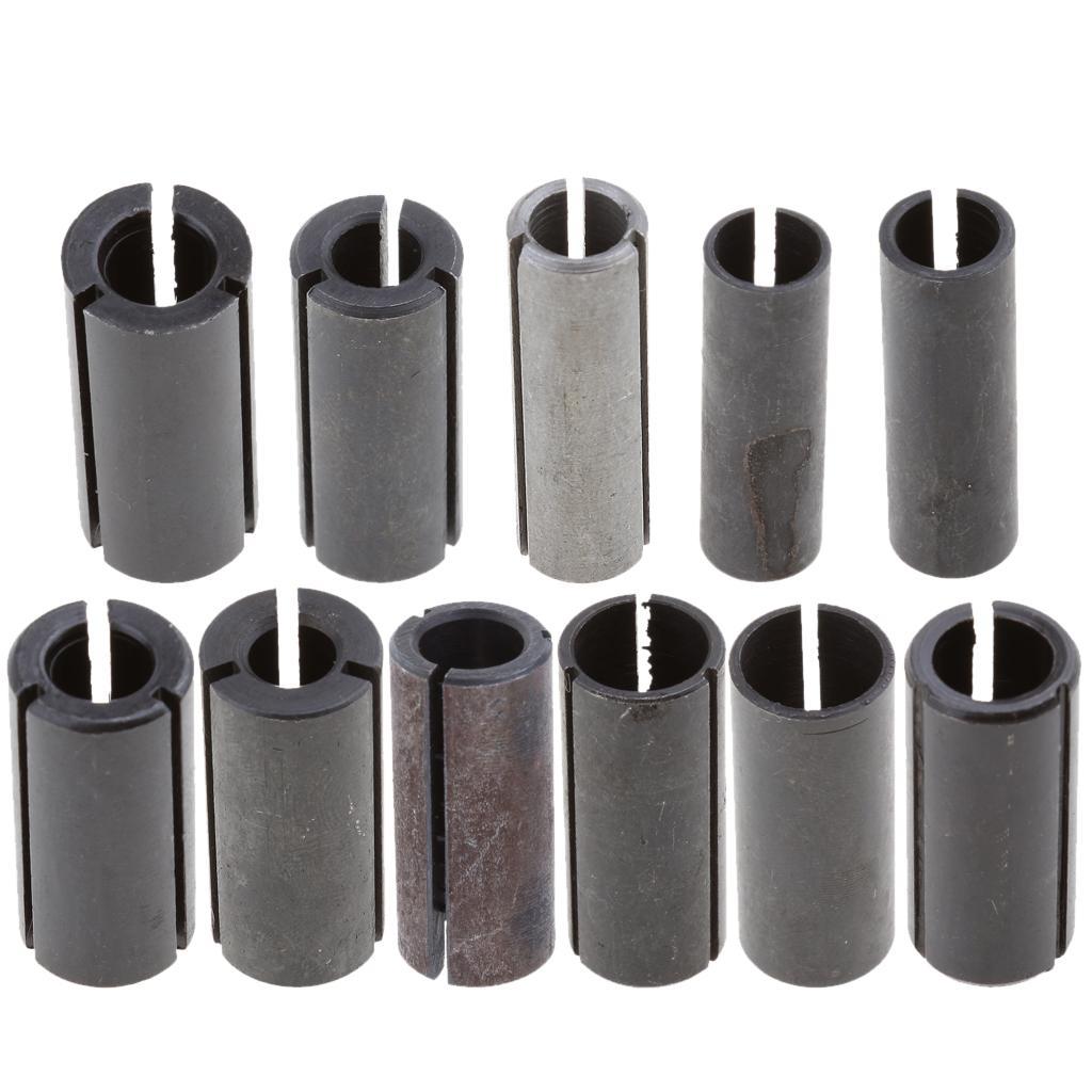 2pcs Power Collet Chuck Adapter for Bits CNC Router Parts 6,6.35mm to 12.7mm